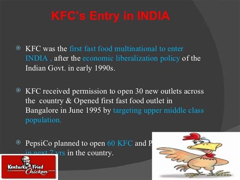 kfc entry in india
